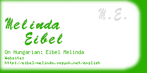 melinda eibel business card